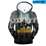 Fashion Game PUBG 3D Hoodies Men/women