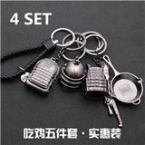 pubg keychain cosplay prop Pendant accessories Fullset