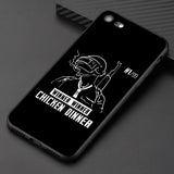 PUBG  Black Silicone phone Cases for Apple iPhone 6