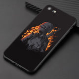 PUBG  Black Silicone phone Cases for Apple iPhone 6