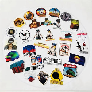 30Pcs/set Game PUBG Stickers