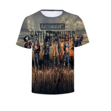 2019 popular game PUBG 3 d printing t-shirt male / female