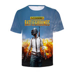 2019 popular game PUBG 3 d printing t-shirt male / female