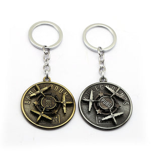 PUBG Keychain Metal Airplane Battle Grounds Alloy Key Rings