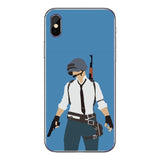 PUBG  case For iphone X 8 7 6 4 4s 5  XS Max