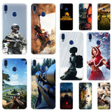 PUBG Black Soft TPU Case Cover For Huawei Honor 9 10