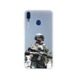 PUBG Black Soft TPU Case Cover For Huawei Honor 9 10