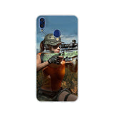 PUBG Black Soft TPU Case Cover For Huawei Honor 9 10