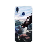 PUBG Black Soft TPU Case Cover For Huawei Honor 9 10