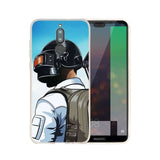 PUBG Black Phone Case Silicone FOR Huawei Mate 10 20