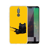 PUBG Black Phone Case Silicone FOR Huawei Mate 10 20