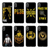 PUBG Black Soft silicone back Case Phone Cover For iPhone X