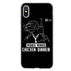 PUBG Black Soft silicone back Case Phone Cover For iPhone X